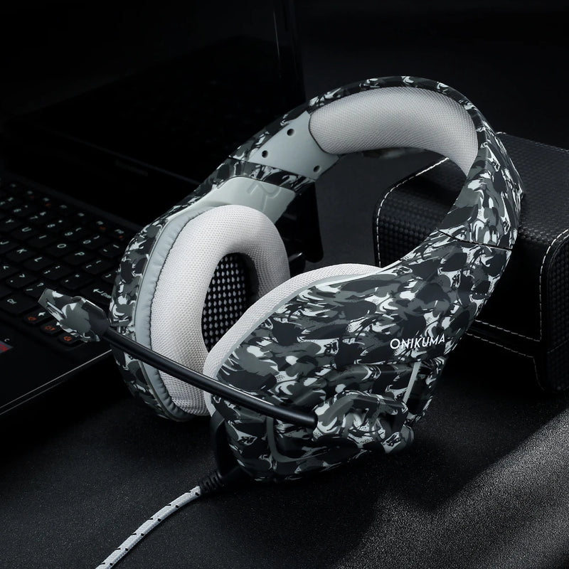 ONIKUMA K1 Headset Gamer Camuflado 3.5mm