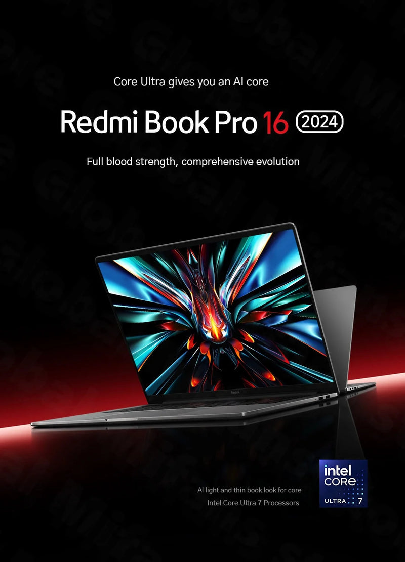 Xiaomi Redmi Book Pro 16, Intel Core Ultra 7, 32GB DDR5, 1TB SSD, 3.1K 165Hz, 2024