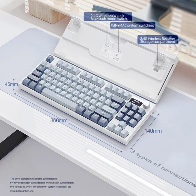 K86 Teclado Mecânico Tri-Mode