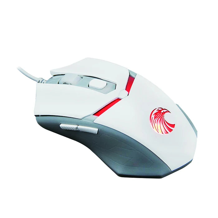 Mouse Gamer com Fio USB Recarregável Silencioso com Iluminação RGB