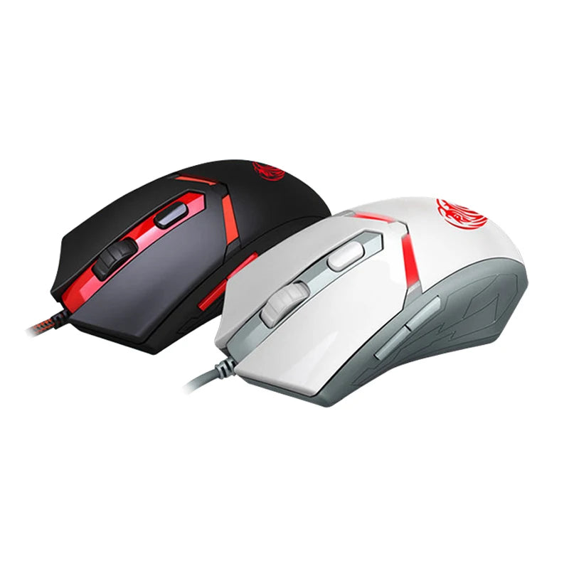 Mouse Gamer com Fio USB Recarregável Silencioso com Iluminação RGB