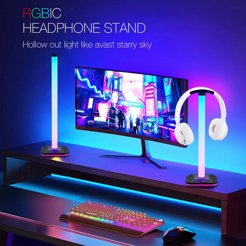 Suporte para Fones de Ouvido RGB para Jogos