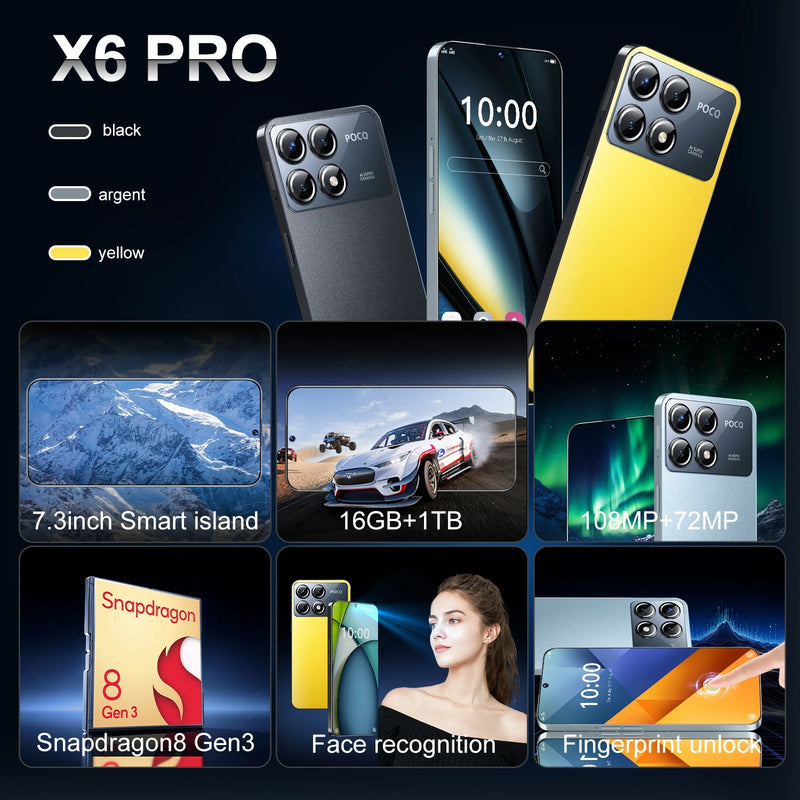 Smartphone X6 Pro - Versão Global