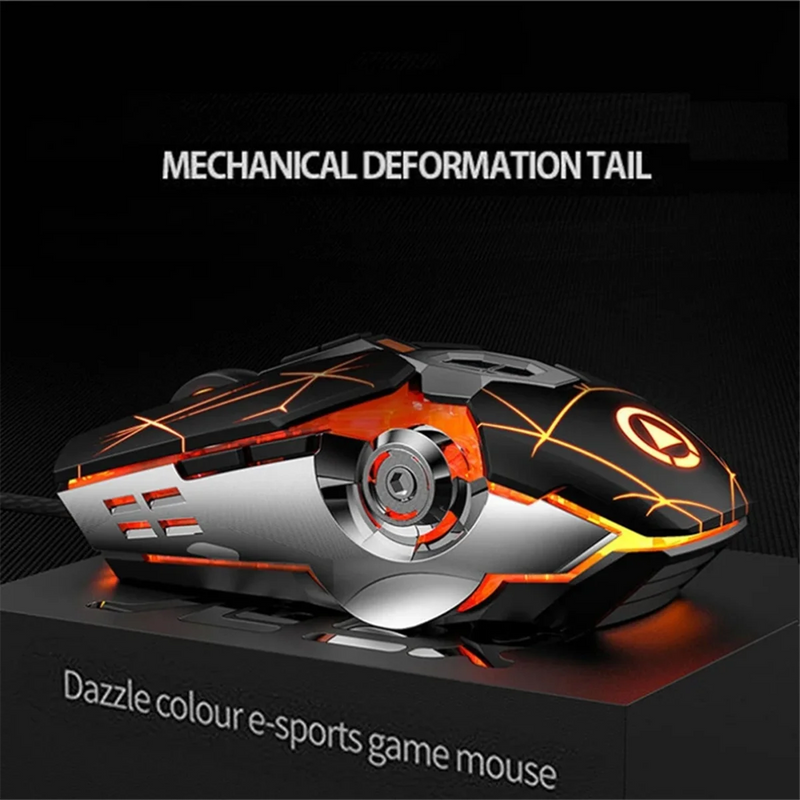 Professional Wired Gaming Mouse 6 Button 3200DPI LED Optical USB Computer Mouse Game Mice Silent Mouse for PC