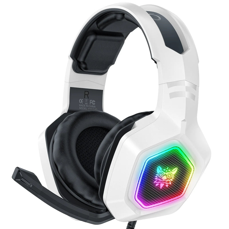 ONIKUMA K10 Headset Gamer Profissional Som Surround RGB Microfone 3.5MM com Fio para CS
, PC, XBOX, PS4.