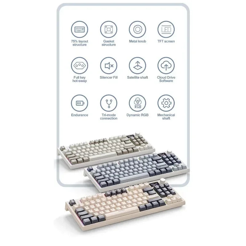 K86 Teclado Mecânico Sem Fio