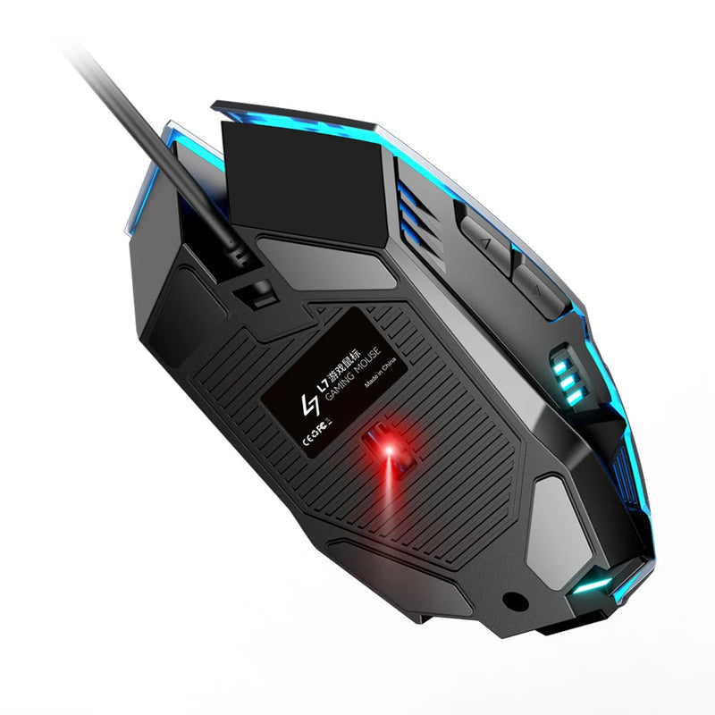 Mouse Ergonômico L7 USB com Fio para Jogos