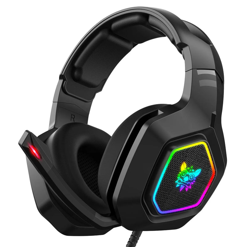 ONIKUMA K10 Headset Gamer Profissional Som Surround RGB Microfone 3.5MM com Fio para CS
, PC, XBOX, PS4.