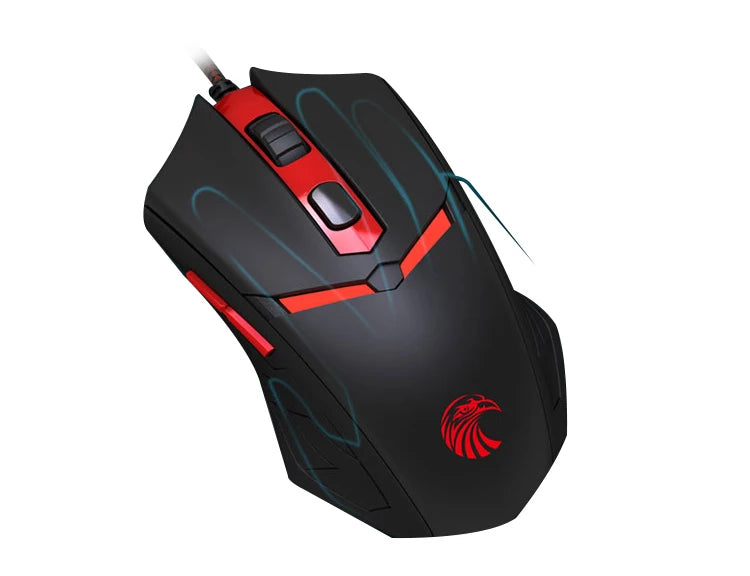 Mouse Gamer com Fio USB Recarregável Silencioso com Iluminação RGB