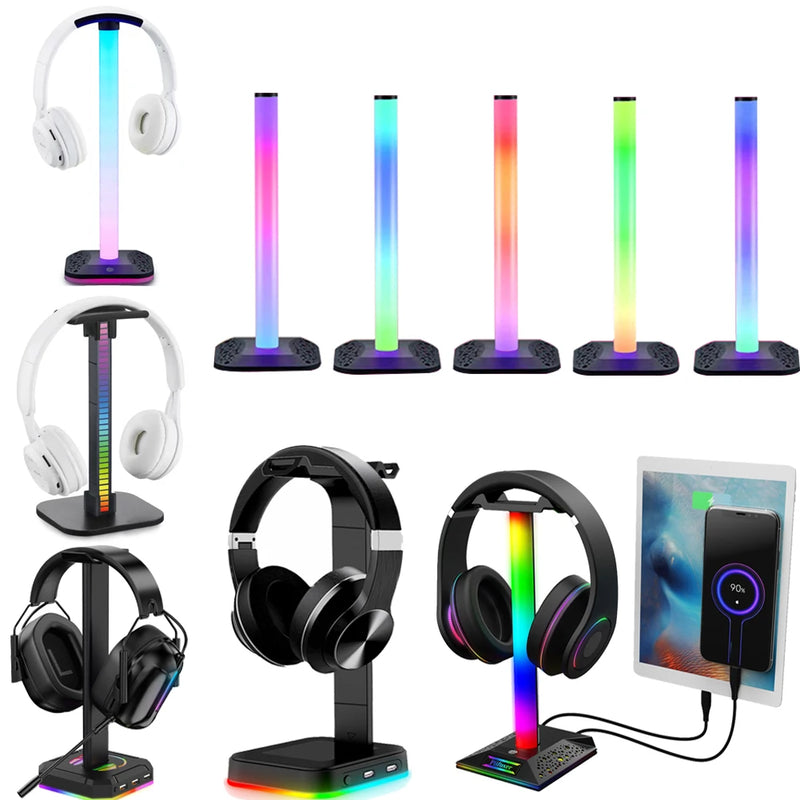 Suporte para Fones de Ouvido RGB para Jogos